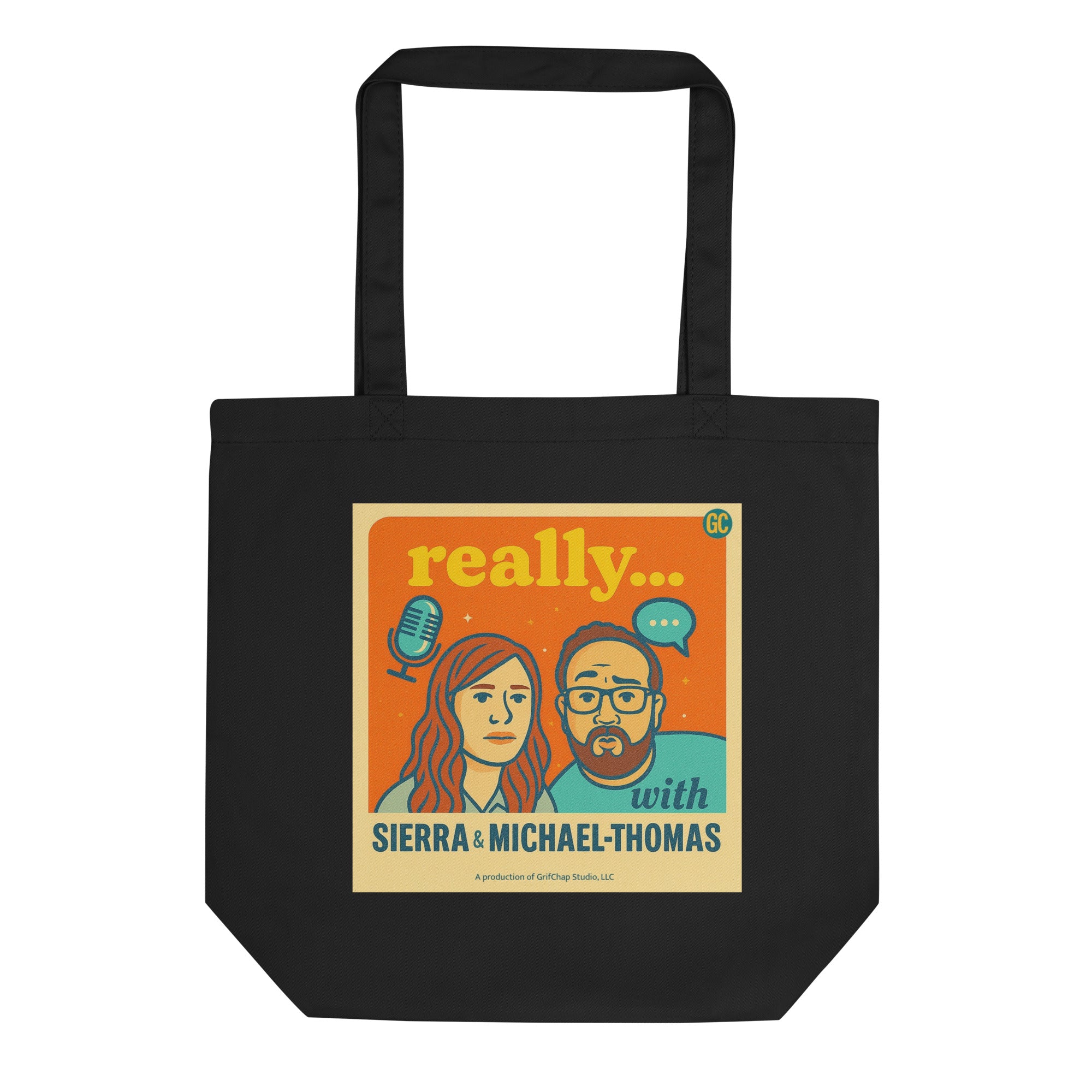Really… Tote Bag (Black Canvas)